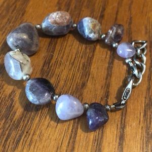 Chunky amethyst bracelet